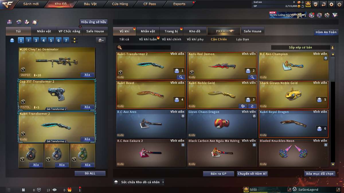 shop acc cf uy tin gia re